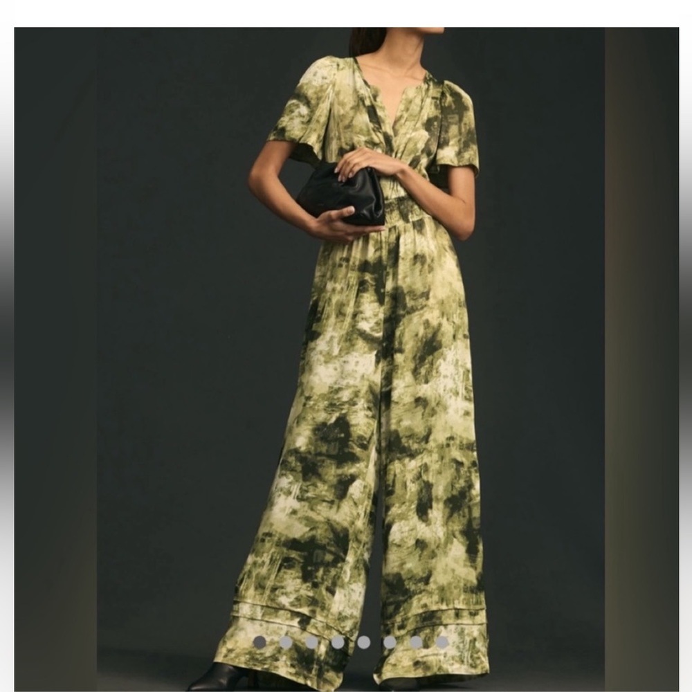 Anthropologie NWT Sz XS Tall, runs large, The Somerset Jumpsuit w/pockets